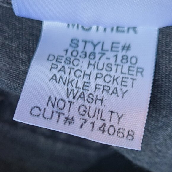 MOTHER THE HUSTLER PATCH POCKET ANKLE FRAY JEANS STRETCH DENIM NOT GUILTY sz 29 - Picture 9 of 10